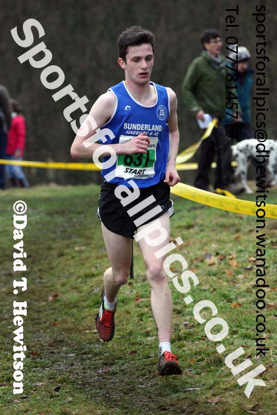 Mens under-20s North Eastern Cross Country, Aykley Heads, Durham. Photo: David T. Hewitson/Sports for All Pics